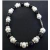 Image 5 : Pearl and Black Bead Bracelet & 2 Strand Necklace