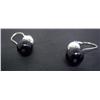Image 2 : Pearl, Black Bead & Roundell Earring Set
