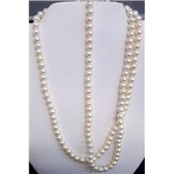 16" Double Strand Pearl Necklace
