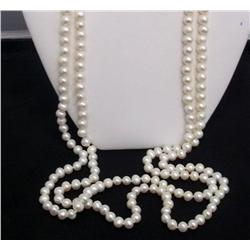 66" Continuous Strand Pearl Necklace