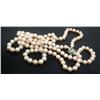 Image 2 : 16" Pale Pink Pearl Two Strand Necklace