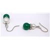 Image 1 : Pearl and Green Bead Earring Set