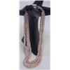 Image 4 : 18" Pink Pearl Three Strand Necklace