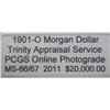 Image 3 : 1901-O Morgan Silver Dollar MS-66/67 w/ Appraisal
