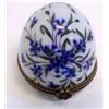 Image 1 : Limoge Hand Painted Egg Trinket Box