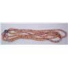 Image 3 : 18" Pink Pearl Three Strand Necklace