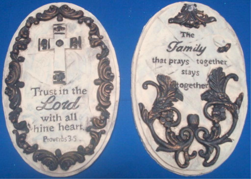 Lot Inspirational Wall Plaques