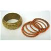 Image 3 : Lot- Ten Gold Color Costume Bangles