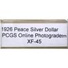 Image 2 : 1926 Peace Silver Dollar XF-45