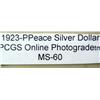 Image 3 : 1923-P Peace Silver Dollar MS-60
