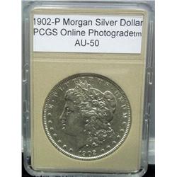 1902-P Morgan Silver Dollar AU 50