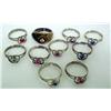 Image 1 : Lot- Ten Costume Rings