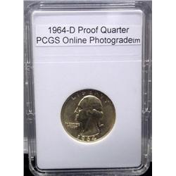 1964-D Silver Quarter Silver Proof Uncirculated