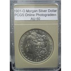 1901-O Morgan Silver Dollar AU-50