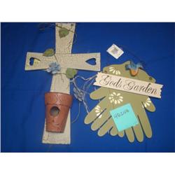 God's Garden Cross Decor