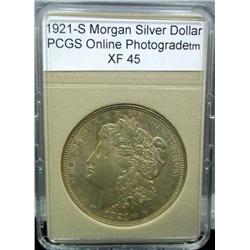 1921-S Morgan Silver Dollar XF-45