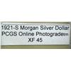 Image 3 : 1921-S Morgan Silver Dollar XF-45