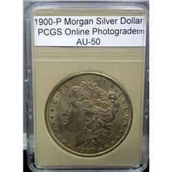 1900-P Morgan Silver Dollar AU-50