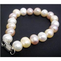 Fresh Water Tri Colored Pearl Bracelet