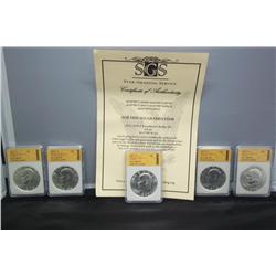 Lot- 1971-1976S Eisenhower Dollars MS-70