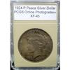 1924-P Peace Silver Dollar XF-45