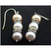Image 2 : Tri Colored Pearl Earring Set