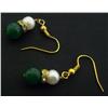 Image 4 : Pearl and Green Bead Earring Set