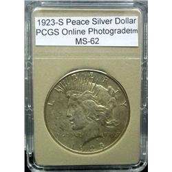 1923-S Peace Silver Dollar MS-62
