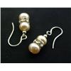 Image 1 : Pale Peach Pearl and Roundel Earring Set