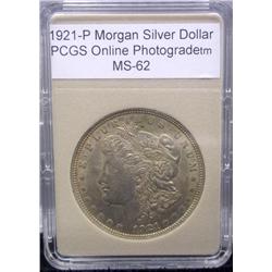 1921-P Morgan Silver Dollar MS-62