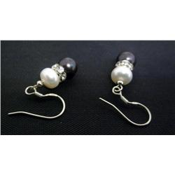 Pearl and Roundel Earring Set