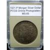 Image 1 : 1921 Morgan Silver Dollar**ZERBE** MS-65 XXXRARE