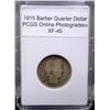 Image 1 : 1915 Barber Quarter Dollar XF-45