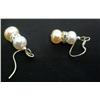 Image 2 : Pearl, Pale Peach Pearl and Roundel Earring Set