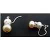 Image 3 : Pearl, Pale Peach Pearl and Roundel Earring Set