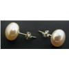 Image 1 : Pale Peach Pearl Earring Set