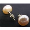 Image 3 : Pale Peach Pearl Earring Set