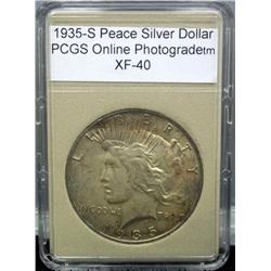 1935-S Peace Silver Dollar XF-40