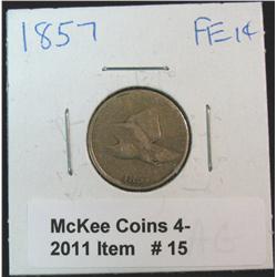 15. 1857 U.S. Flying Eagle Cent. AG/G.