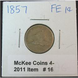 16. 1857 U.S. Flying Eagle Cent. AG/G.