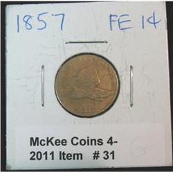 31. 1857 U.S. Flying Eagle Cent. G-4.