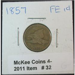 32. 1857 U.S. Flying Eagle Cent. G-4.