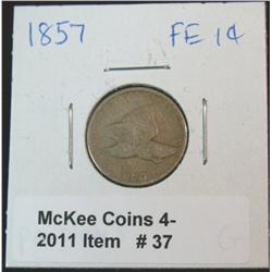 37. 1857 U.S. Flying Eagle Cent. G-4.