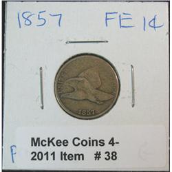 38. 1857 U.S. Flying Eagle Cent. G-4.