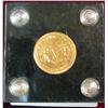 Image 2 : 40. 1883 Gold-plated Racketeer Liberty Nickel. EF. Mounted in a