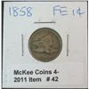 Image 1 : 42. 1858 SL U.S. Flying Eagle Cent. F-12.