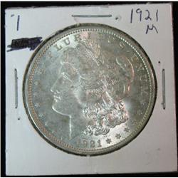 112. 1921 P Silver Morgan Dollar. MS 63.