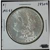 127. 1890 O Silver Morgan Dollar. MS 61.