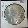 134. 1885 O Silver Morgan Dollar. Brilliant AU 59.