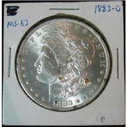 138. 1883 O Morgan Silver Dollar. MS 63.